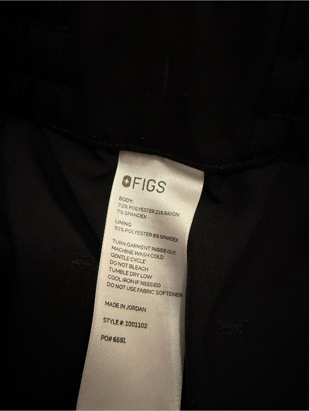 Figs Dowa High Rise Straight Leg Scrub Pants - Picture 2 of 3